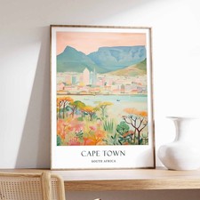 Listing image for 6 Cape Town Poster, South Africa Poster, African Poster, African Travel Poster,