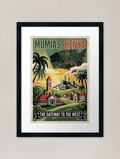 Listing image for Mumias Kenya Retro Vintage Travel S Framed Wall Art Poster Canvas Print Picture