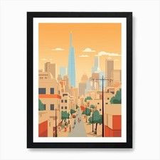 Listing image for Kuwait Travel Illustration Art Prin Framed Wall Art Poster Canvas Print Picture
