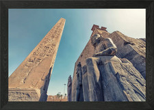 Listing image for Luxor Temple Framed Wall Art Poster Canvas Print Picture