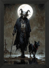 Listing image for Papa Legba Framed Wall Art Poster Canvas Print Picture