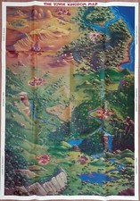 Listing image for Rare 1997 Yowie Kingdom Pictorial Map, Poster, by Cadbury Schweppes Australia
